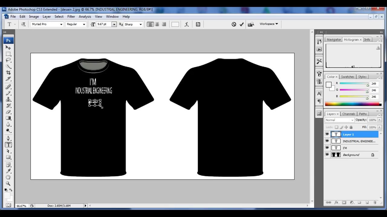 Tutorial Cara Mendisain Baju Dengan Photoshop Cs3 YouTube