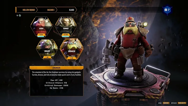 Deep Rock Galactic Survivor EA 14 Hollow Bough H1 Engineer MW Failed