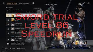 [Where Winds Meet] Sword Trial Speedrun - 1:03 Level 86 Abyssal Lament