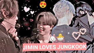 When Jimin loves Jungkook too much 🐰❤🐥 BTS ' JIKOOK KOOKMIN