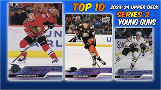 The (10) Best 2023-24 Upper Deck Series 2 Young Guns Hockey Rookies To Collect/Invest In!