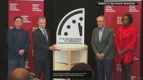 Scientists move the doomsday clock closer to midnight