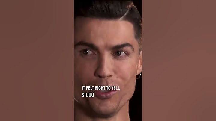 Why does Cristiano Ronaldo say SIUUU?