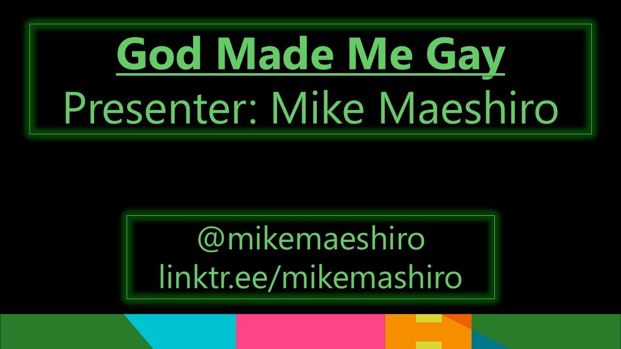 God Made Me Gay - YouTube