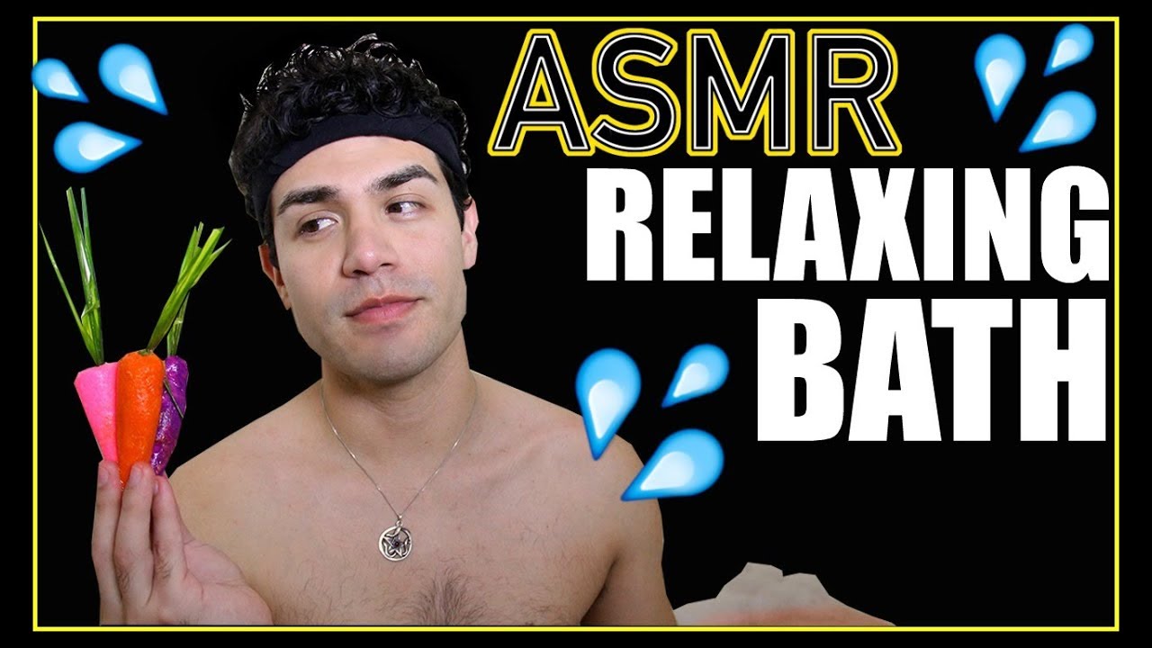 Asmr Relaxing Bubble Bath Lush Unboxing Male Whisper Water Sounds For Sleep And Relaxation 