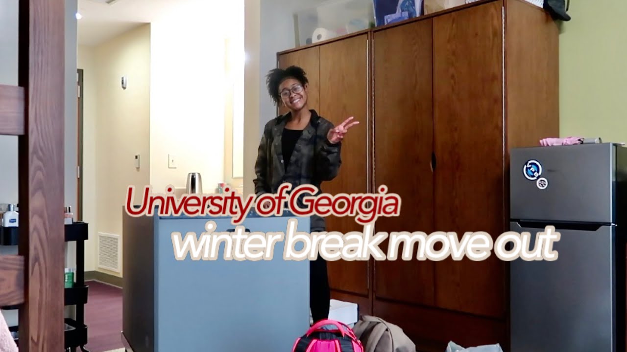 Move out with me WINTER break edition UGA vlog 2021 Liv Alene YouTube