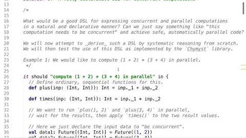 Designing a declarative concurrent language: Deriving the Chemical Machine from first principles