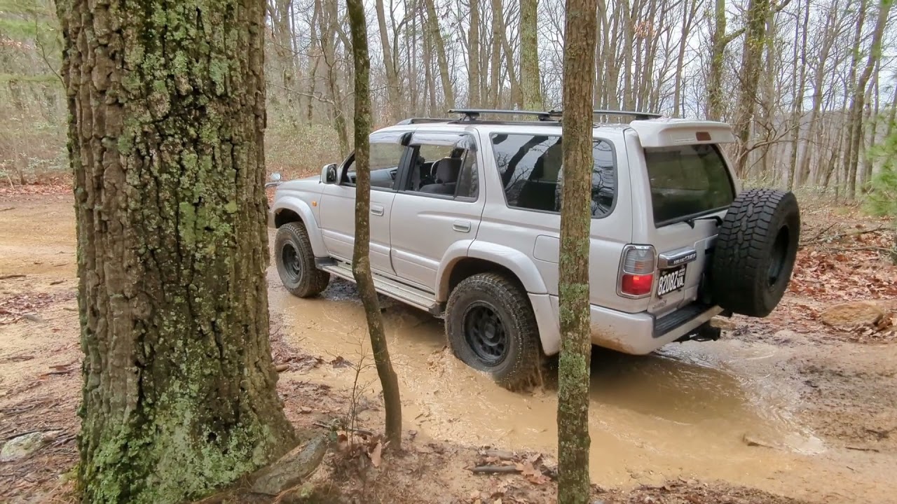 Lux's first off-road experience at Peters Mill Run, VA