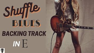 Blues Shuffle backing track in E