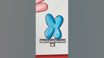 how to write letter "X" in BUBBLE letters under 60s ✨#beginnerscalligraphy #domsbrushpen #shorts