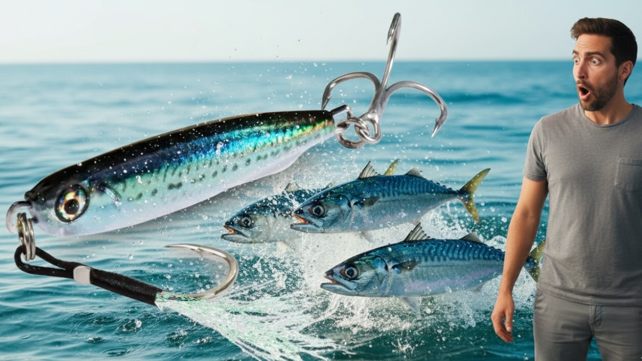 Los peces se pelean por morder este señuelo de Aliexpress!!