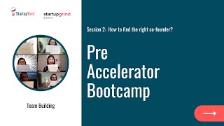 Famous Pre-accelerator Bootcamp - How to find the right co-founder?  (Session 2 Recap) Wealth