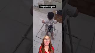 Este papá es un genio y el bebé súper feliz #tips #papá #idea #bebês