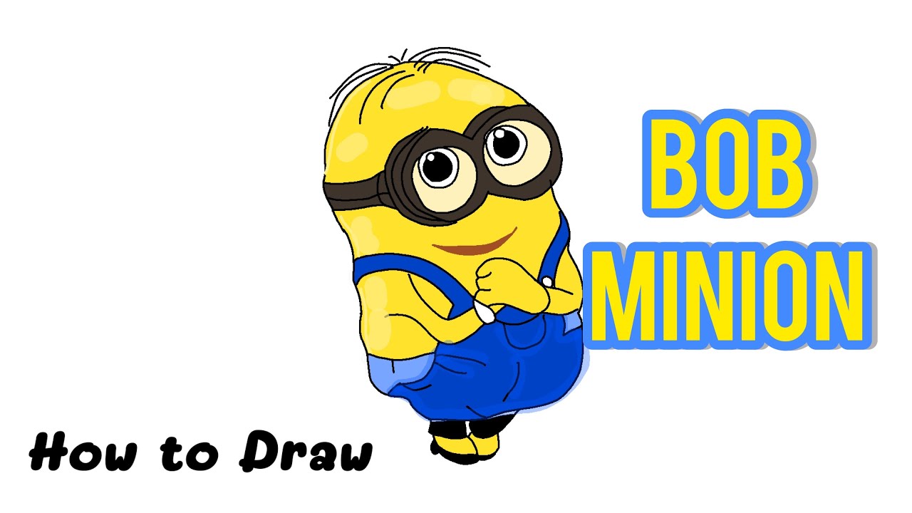 How to draw Minion Bob/how to draw minion bob step by step  | EllyART