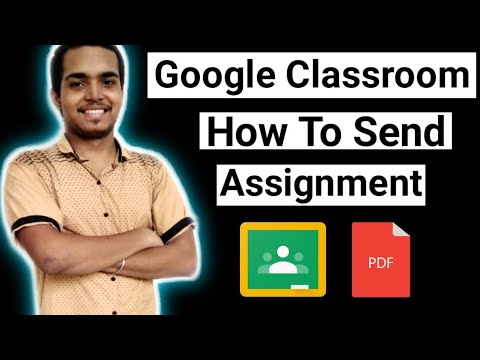 how to submit assignment in google classroom in pdf