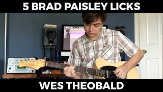 Brad Paisley Guitar Lesson - Country Guitar Licks | Wes Theobald