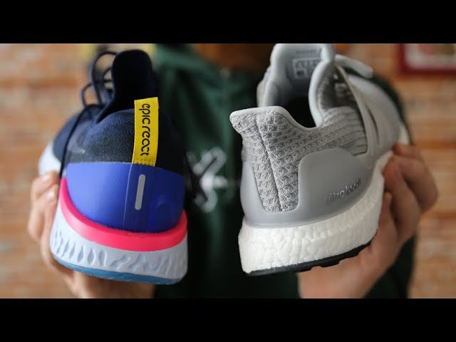 nike epic react flyknit 2 vs adidas ultra boost