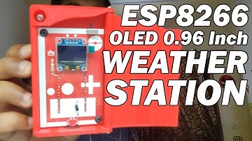 ESP8266 OLED Display Weather Station Built