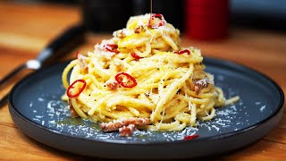 🍝 Homemade Carbonara | Carbonara Pasta Recipe | Creamy Carbonara Spaghetti | Play on Qoob