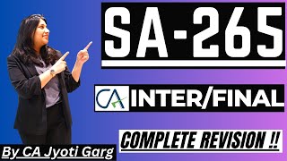 SA 265 Communicating Deficiencies in Internal Control to TCWG and Management by @CAJyotiGarg