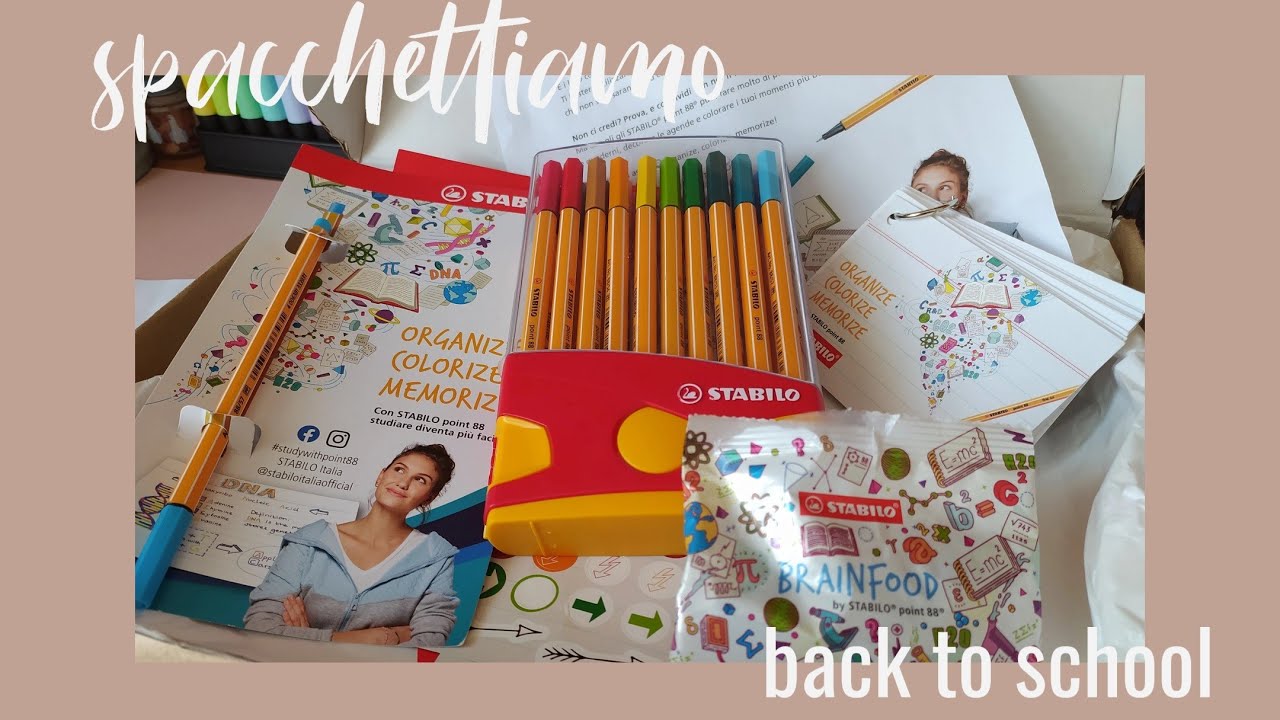 Spacchettiamo - Stabilo Back to school | STUDYBREAK