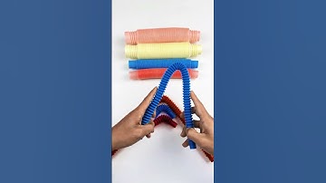 Relaxing and Creating Robot  POP TUBE ASMR #satisfyingvideos #relaxing #oddasmr #poptubesounds #diy