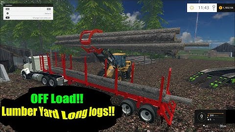 Farming Simulator 2015 SawMill, Off loading the semi
