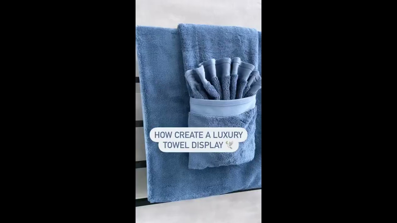 How To Fold Towels For An Elegant Bathroom