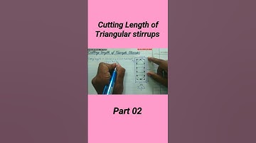 Cutting length of triangular stirrups Part 2  #engineeringtactics
