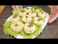 Мясные кексы с сырной начинкой