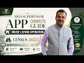 HLO Supervisor App Complete Guide | House Listing Operation | Census 2027