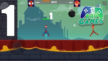 Stickman Fighting - Stickman Supreme Warriors Gameplay Walkthrough #1 (Android, IOS)