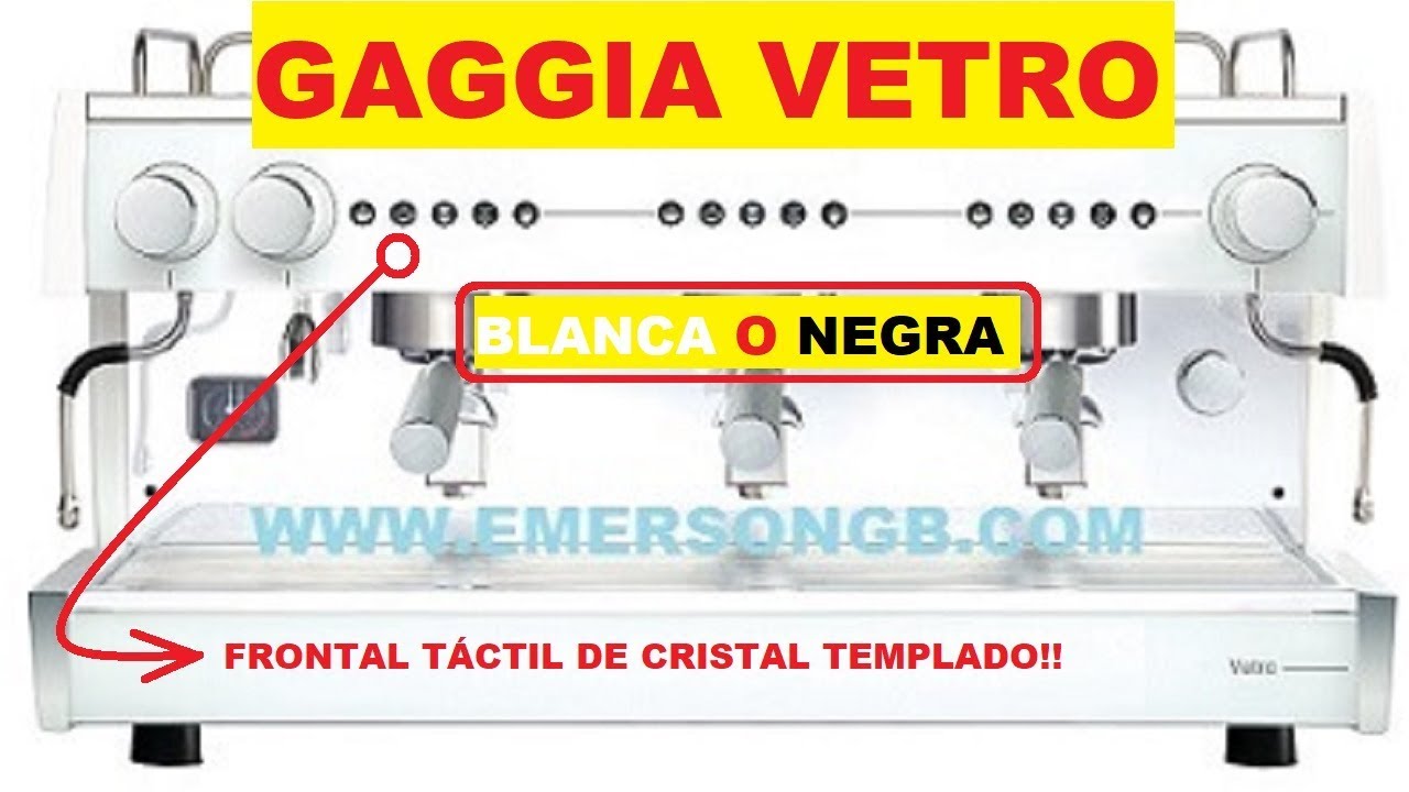 ☕️ Gaggia Vetro Cafetera profesional ☕️ - YouTube