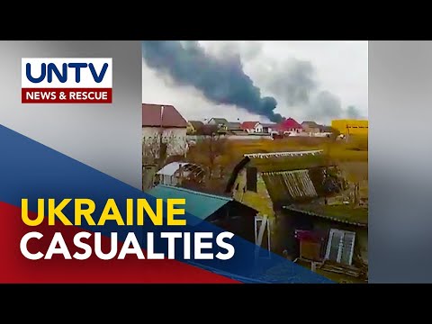 Ukraine nakapagtala na ng casualties kasunod ng pambobomba ng Russia