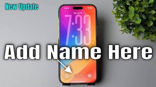 How to write name on lock screen in iphone 17 Pro max or any screenshot 1