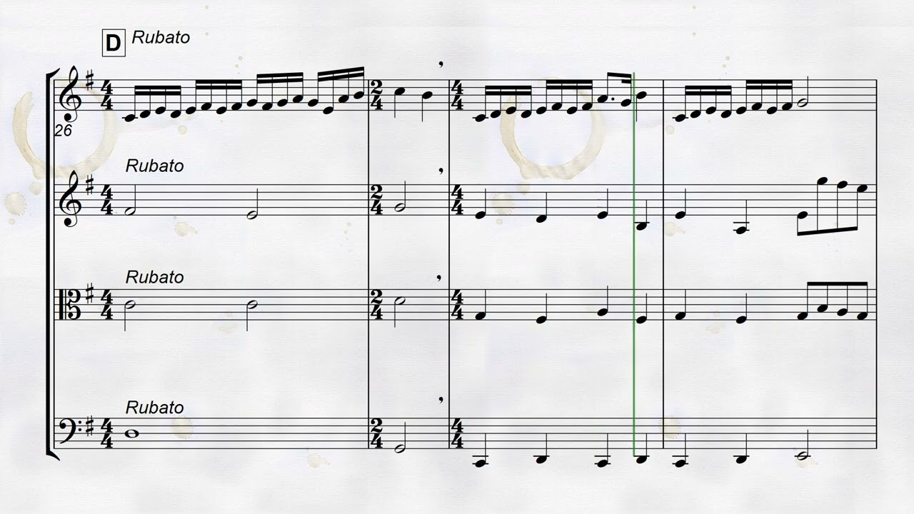 Con te Partiro for STRING QUARTET