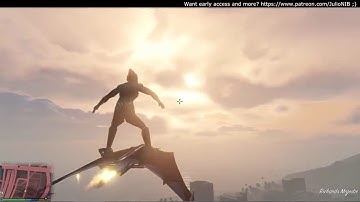 [WIP] Green Goblin mod for GTA V by JulioNIB - Slicer, burst bomb, glider AI and more