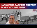 Day 8 of Farmers Protest in Belagavi: Clashes Erupt as Police Use Lathis 🚜