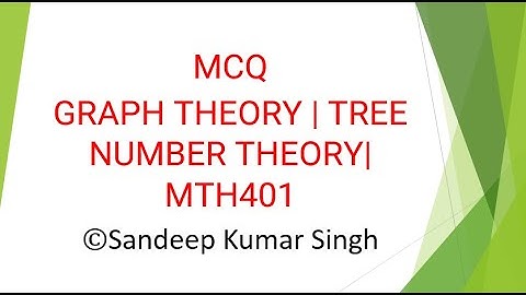 MCQ |Graph Theory |Tree| Number Theory|55 questions
