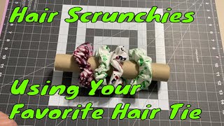 How to Sew Hair Scrunchies Using Your Favorite Hair Tie