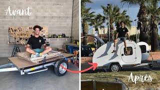 J'ai construit une mini-caravane (Teardrop) dans mon garage | TIMELAPSE