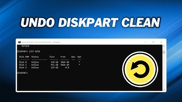 How to Undo a DiskPart Clean