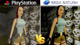 TOMB RAIDER : PlayStation vs. Sega Saturno 💥🏃‍♀️ Comparativo Gráfico | Jugamer