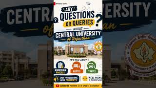About Central University of Rajasthan Admission process,Course,Travel,fee Any questions and queries