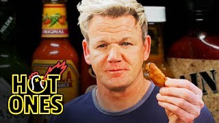 Gordon Ramsay Savagely Critiques Spicy Wings Hot Ones