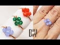 How to make a super simple ring | bead wire | crystal | DIY @LanAnhHandmade 960