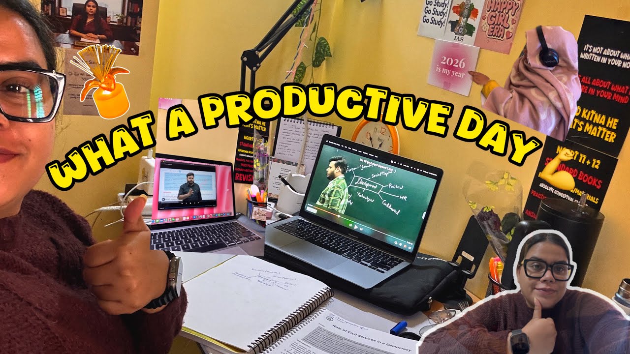 Wake up at 5am to study for UPSC prelims 2026 || par rat ko yeh kya ho gya😳