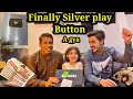 Silver play button unboxing hum phali dafa camera k samny aye