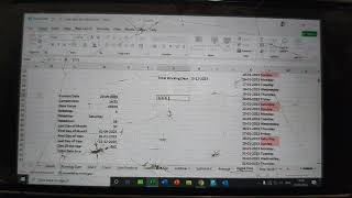 MS Excel Date & Time,Employee work timing full video...🤔🤟😱#excel #trending