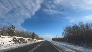Driving from Tower to Ely, Minnesota / Winter Paradise Without the Mosquitos